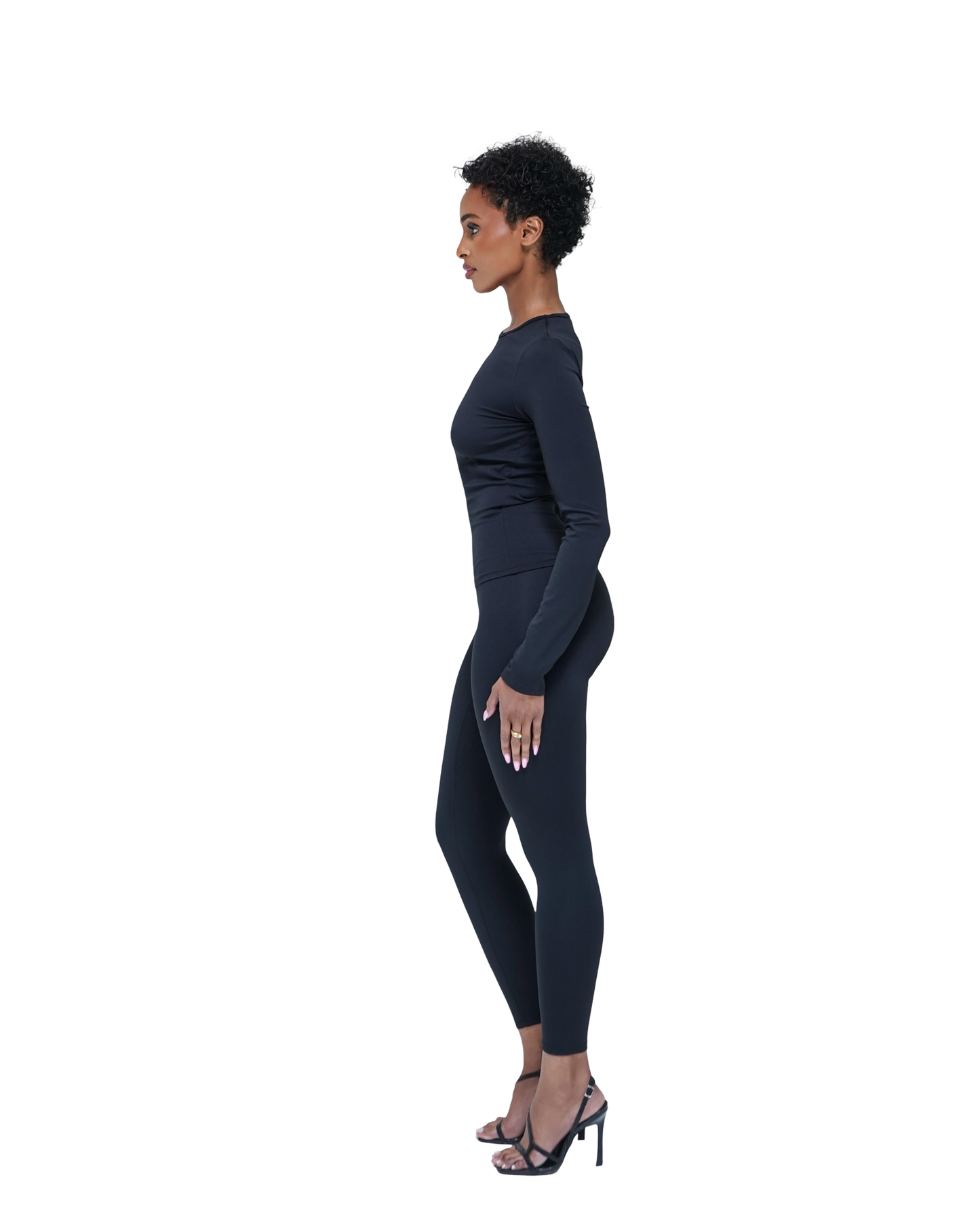 SCULPT Seamless Long Sleeved Legging Set - Black
