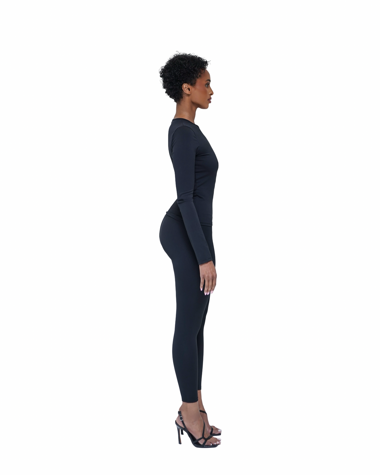 SCULPT Seamless Long Sleeved Legging Set - Black