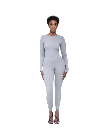 SCULPT Seamless Long Sleeved Set - Grey
