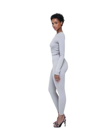 SCULPT Seamless Long Sleeved Set - Grey